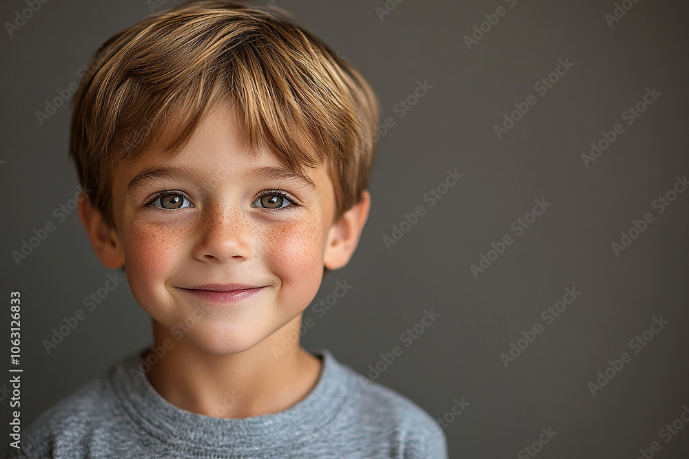 portrait of an white little boy with a smile portrait of an white little boy with a smile
