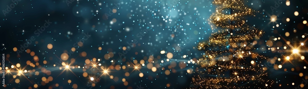 Fototapeta premium Sparkling Christmas Tree