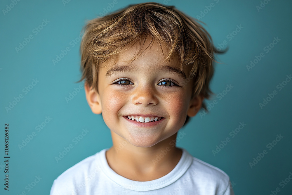 portrait of an white little boy with a smile portrait of an white little boy with a smile