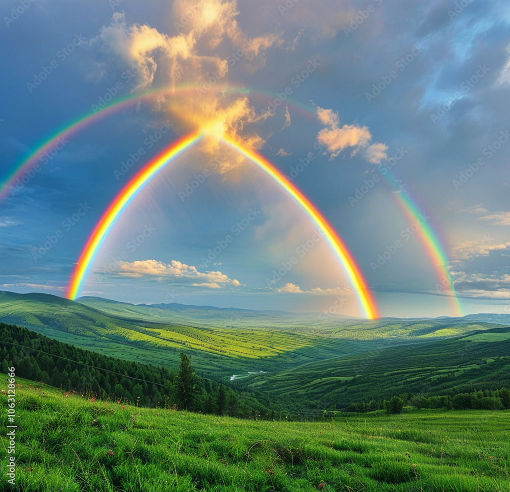 Rainbow on the mountion Rainbow on the mountion