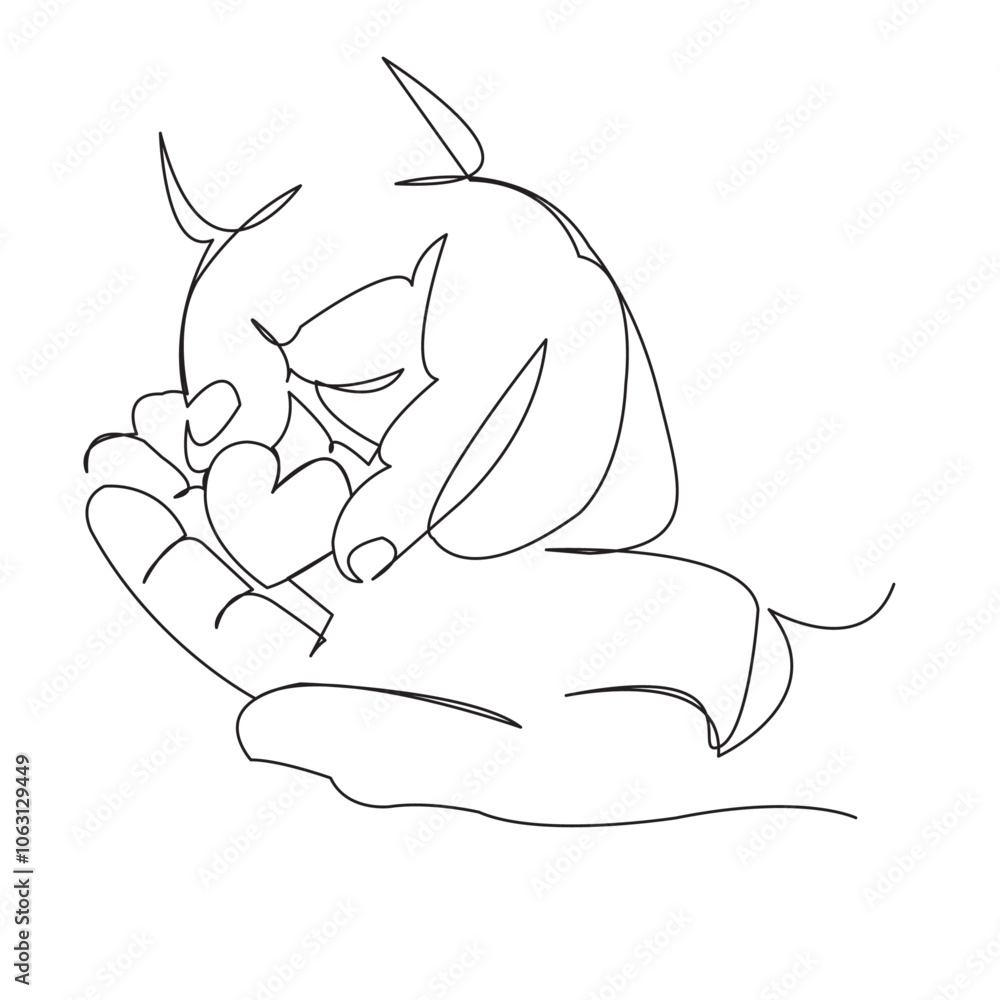 One continuous single drawing line art flat doodle two, hand, heart, valentine, love, romantic. Isolated image hand draw contour on a white background
One continuous single drawing line art flat doodle two, hand, heart, valentine, love, romantic. Isolated image hand draw contour on a white background