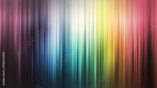 Vibrant abstract vertical lines in a rainbow gradient pattern. Minimal background for design. Stylish copy space