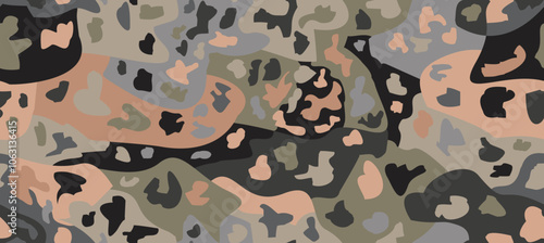 seamless camouflage pattern for outdoor apparel
