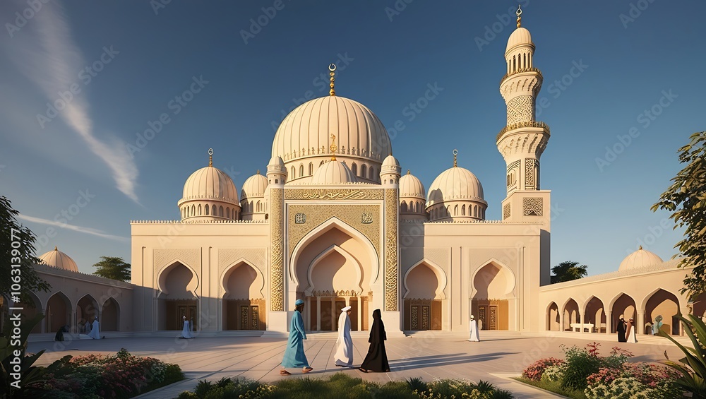 Fototapeta premium blue mosque, mosque, Ramzan, Islamic, Eid