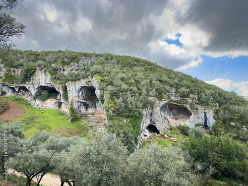 Casmilo caves valley, Coimbra, Portugal. Landscape at Casmilo caves valley in Coimbra, Portugal
