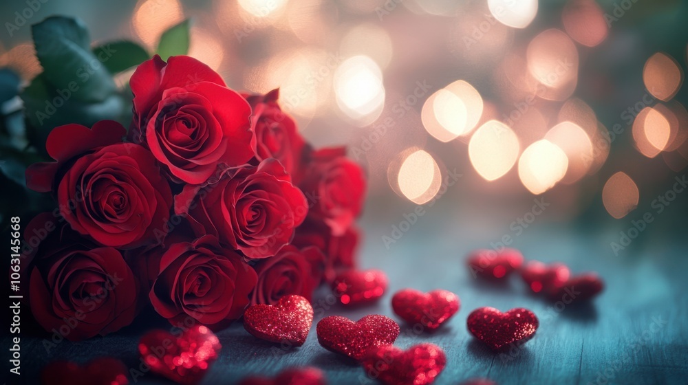 A dreamy Valentine s or wedding background A dreamy Valentine s or wedding background