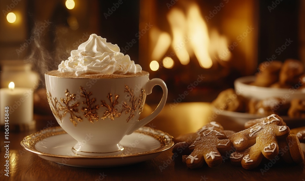 custom made wallpaper toronto digitalHot cocoa, gingerbread cookies, and cozy fire.