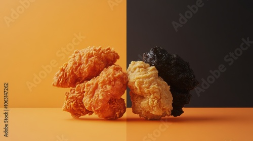 A flavor-focused infographic comparing Popeyes' photo