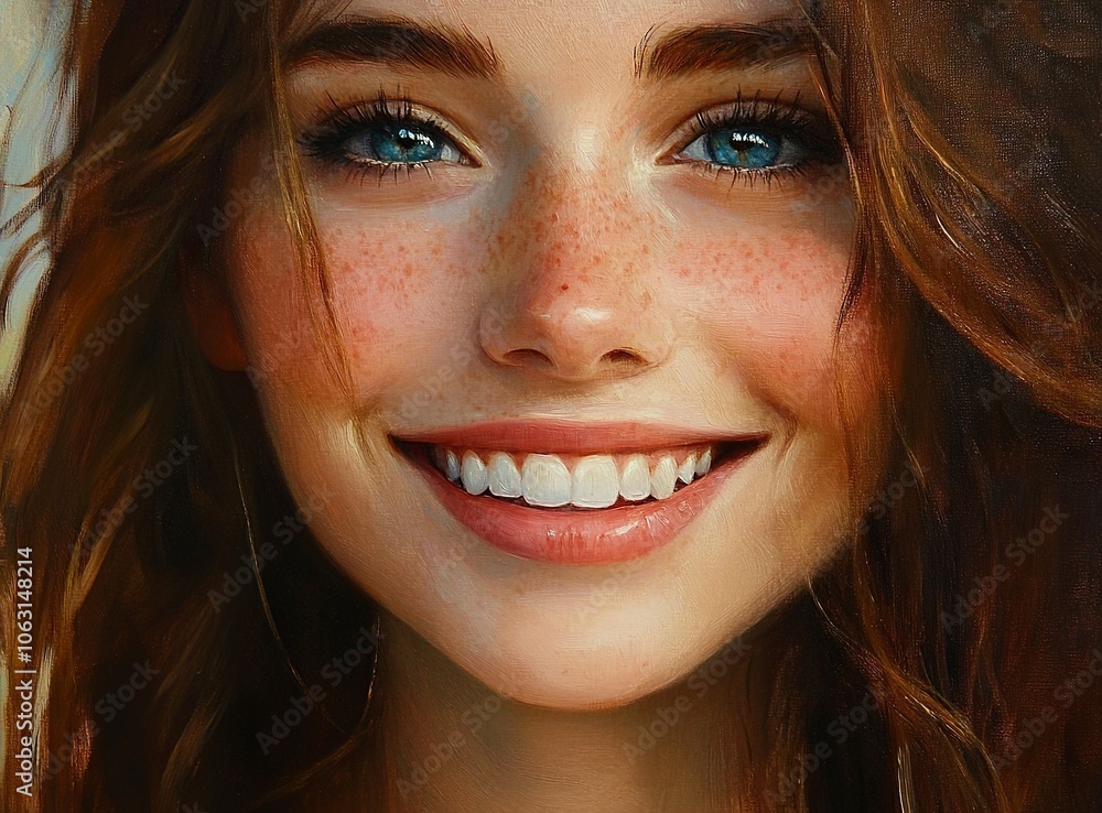 beautiful smiling face ,generative ai beautiful smiling face ,generative ai