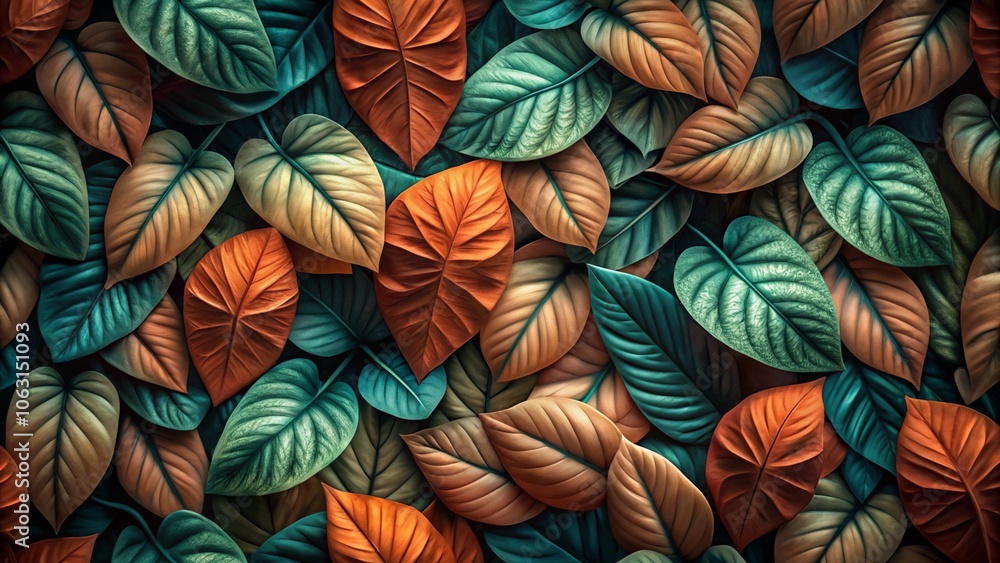 Design on leaf for pattern and background
Design on leaf for pattern and background