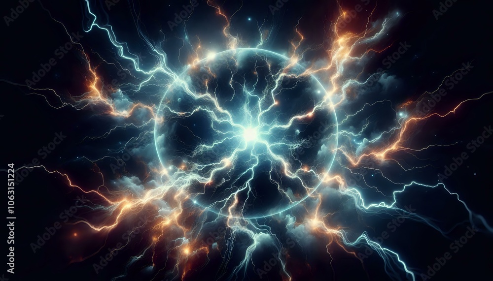 Obraz premium Dynamic Cosmic Light Show