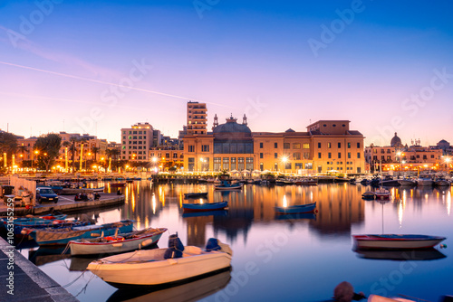 View of Teatro Margherita theater in downtown of Bari, the capital city of the Metropolitan City of Bari and of the Apulia