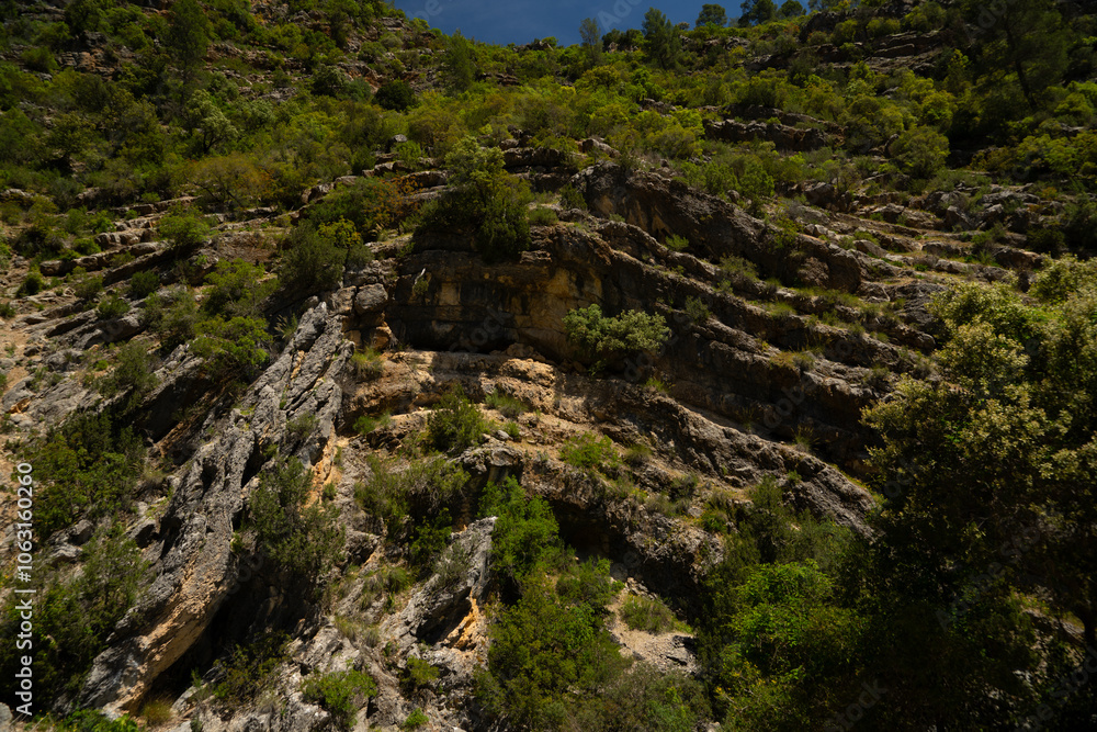 Pliegue de los estratos de la tierra. Pliegue de los estratos de la tierra.
