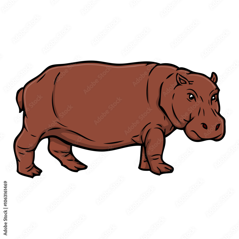 hippopotamus vector illustration hippopotamus vector illustration