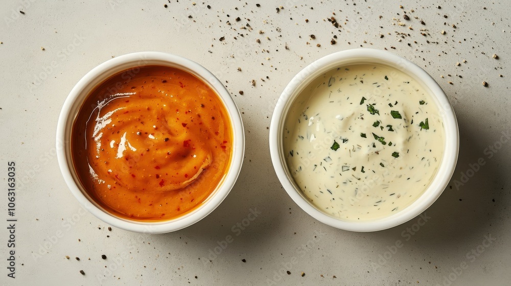 A side-by-side tasting guide of Popeyes sauces, featuring A side-by-side tasting guide of Popeyes sauces, featuring