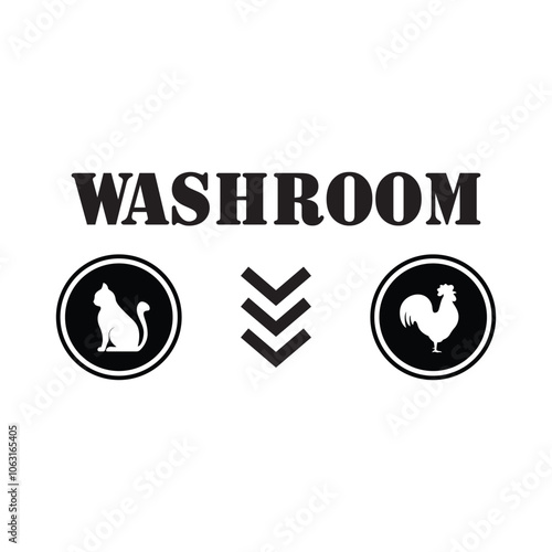 Restroom signs washroom signs toilet signs vector for men and women man and woman