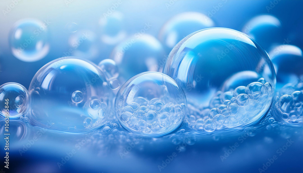 Close-Up of Soap Bubbles and Air Bubbles Close-Up of Soap Bubbles and Air Bubbles