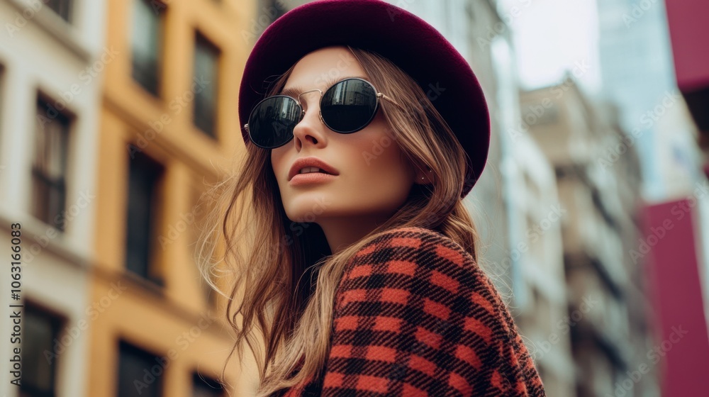 A stunning woman with flowing hair, elegantly dressed A stunning woman with flowing hair, elegantly dressed