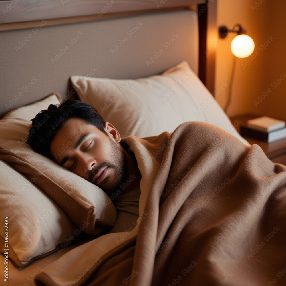 Cozy Bedroom Ambiance with Warm Lighting AI Cozy Bedroom Ambiance with Warm Lighting AI