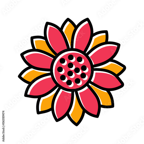 Sunflower Vector Icon