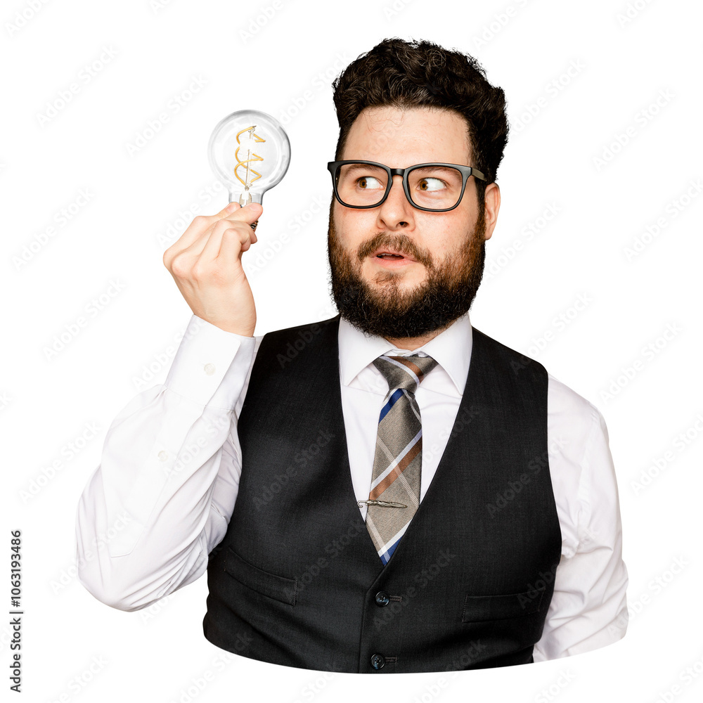 Smart professor png sticker, transparent background Smart professor png sticker, transparent background