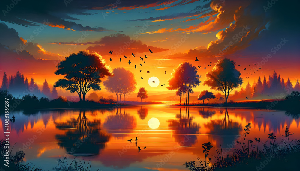 Obraz premium Puesta de sol