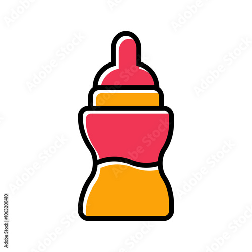 Bottle Feeding Vector Icon