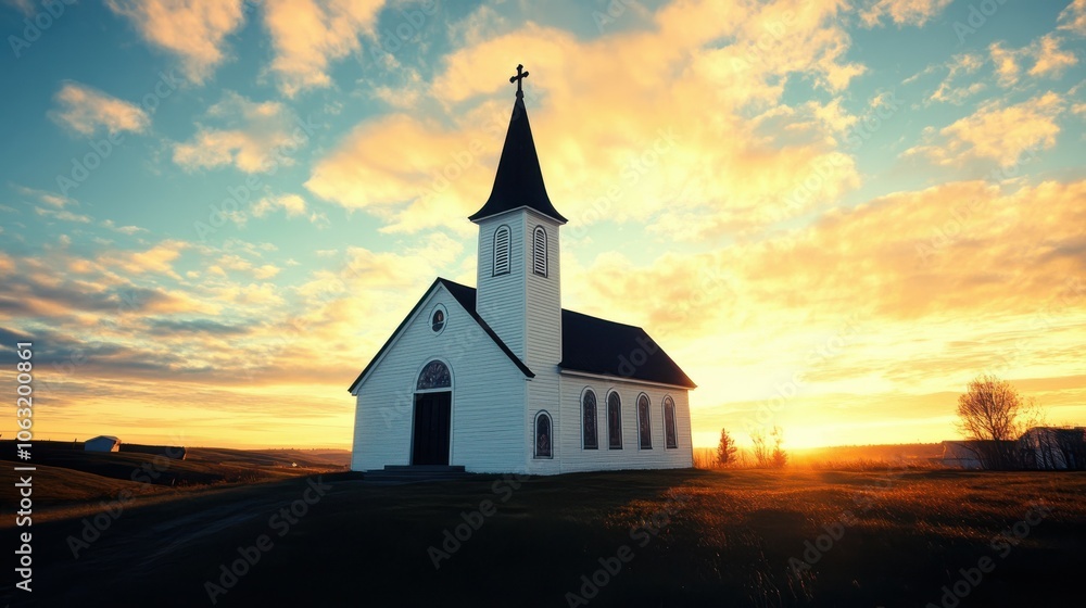 Naklejka premium Church Newsletter Template