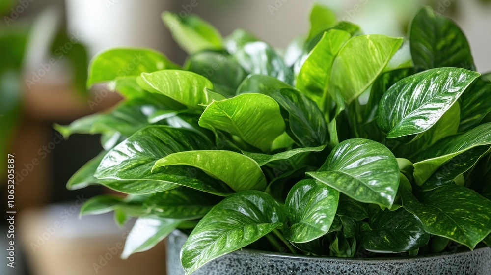Obraz premium Zigzag arrangement of leaves Create a modern and energetic feel.