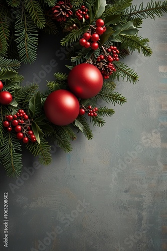 Realistic Beautiful Merry Christmas PSD Design, same copy space ,super hyper realisticks,8k