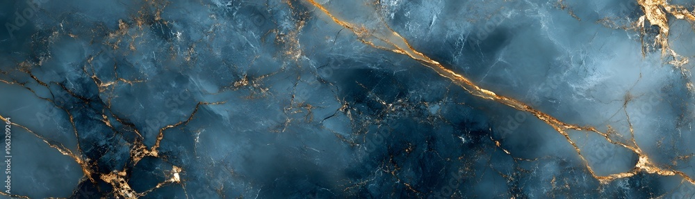 Abstract Blue and Gold Marble Texture Abstract Blue and Gold Marble Texture
