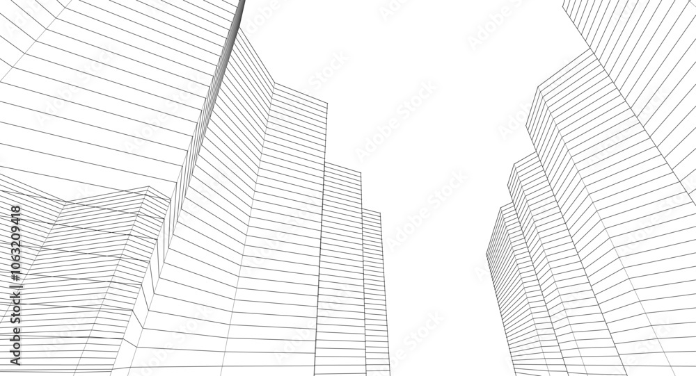 abstract architecture 3d illustration background abstract architecture 3d illustration background