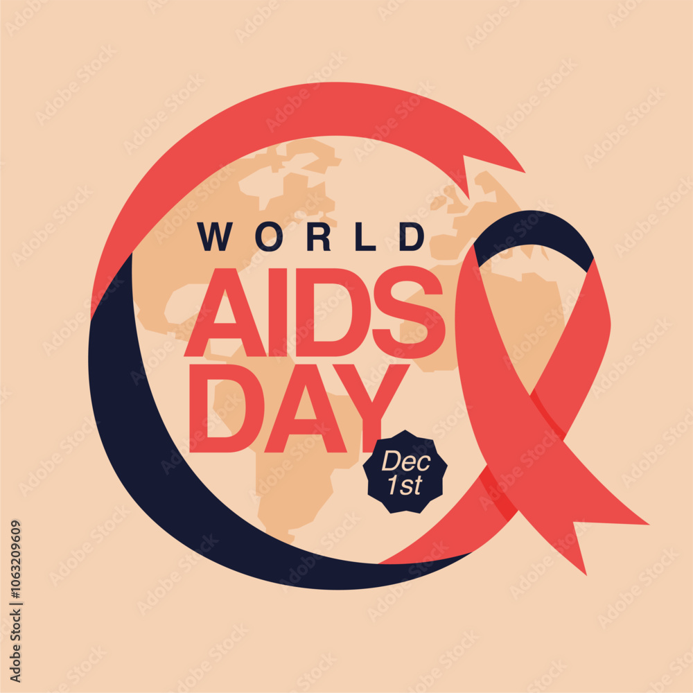 vector world aids day background template vector world aids day background template