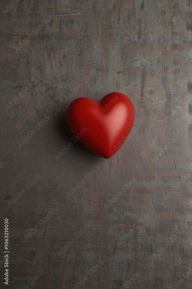 Fototapeta premium red heart, copy space