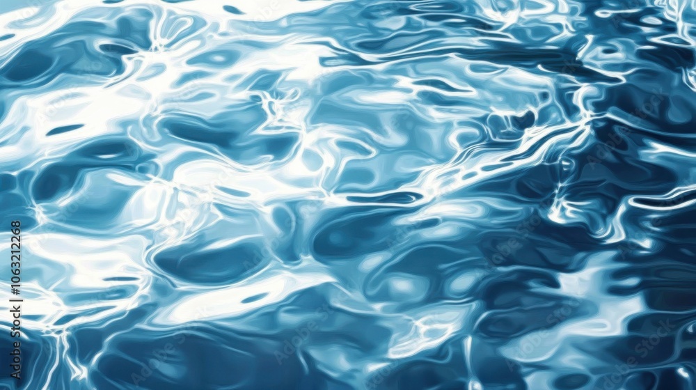 Abstract transparent water shadow surface texture natural ripple on blue background Abstract transparent water shadow surface texture natural ripple on blue background