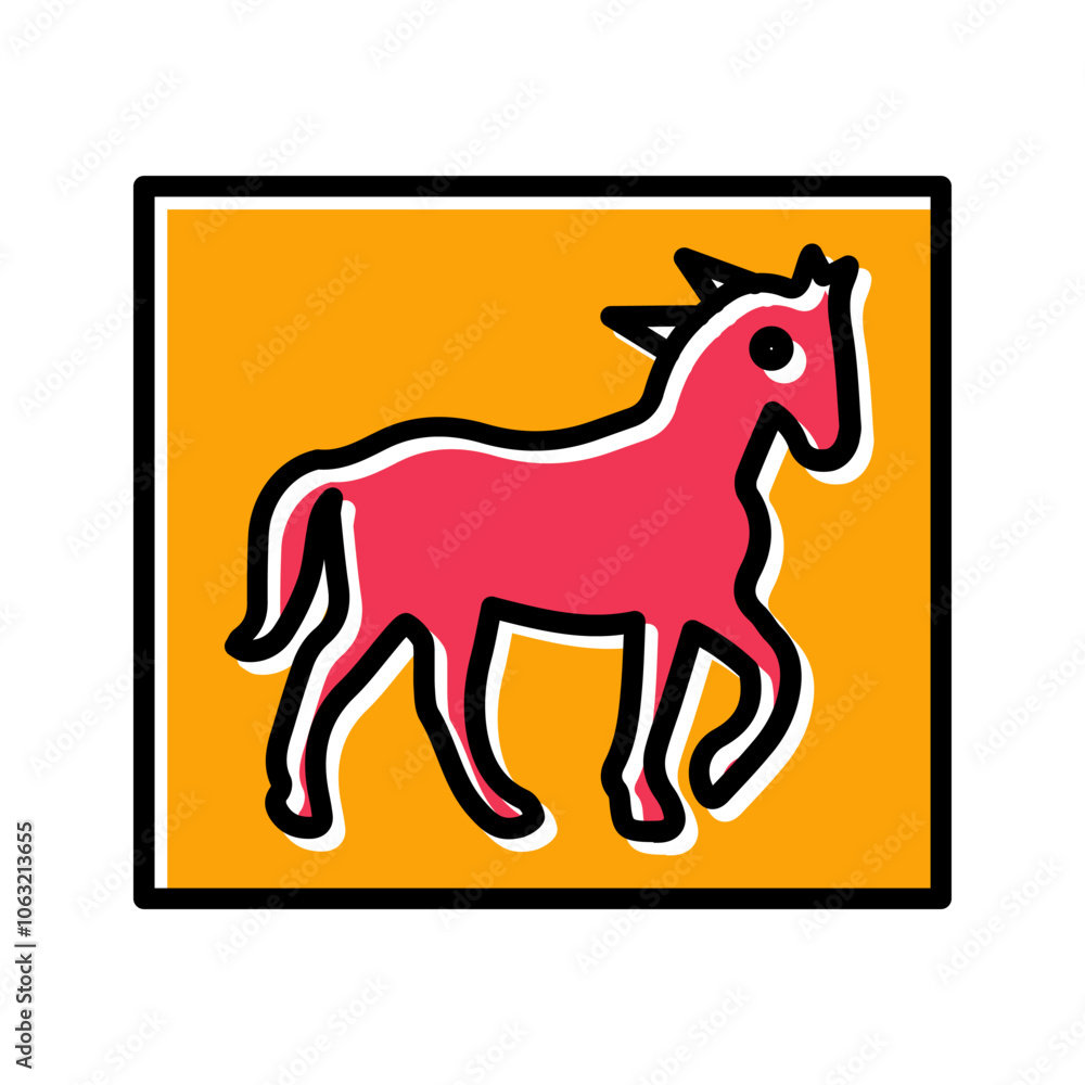 Pin the Tail Game Vector Icon Pin the Tail Game Vector Icon