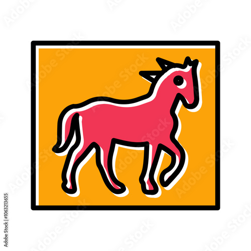 Pin the Tail Game Vector Icon