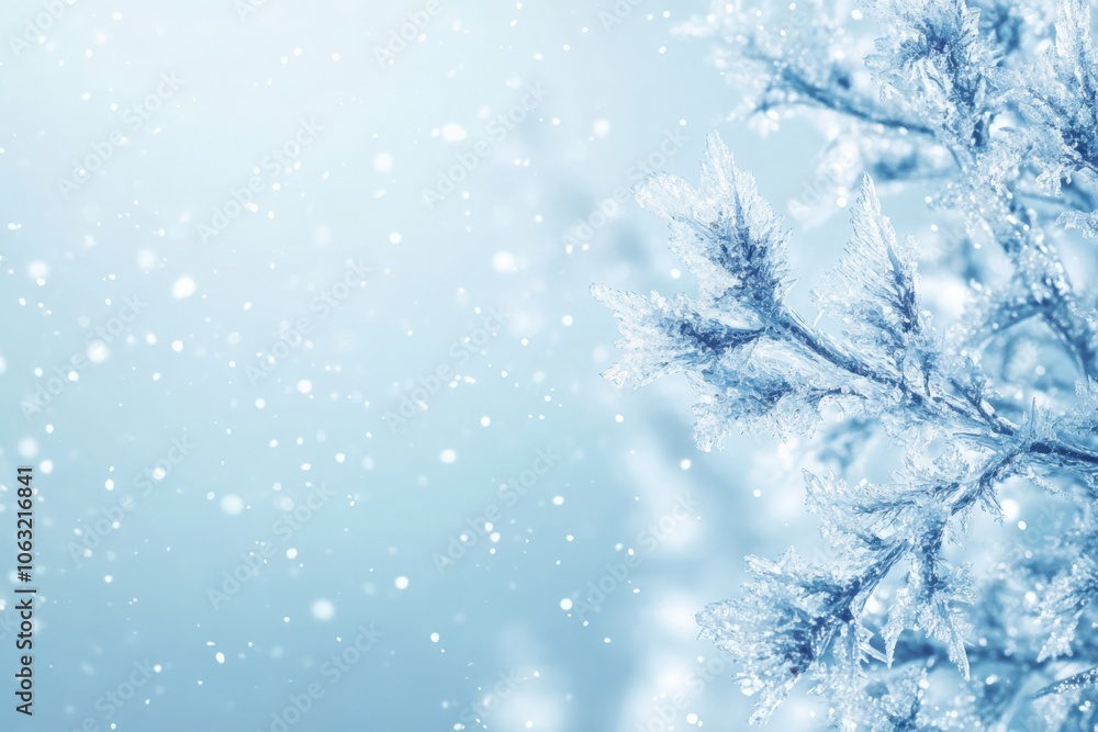 frozen background with ice and snow. Free copy space frozen background with ice and snow. Free copy space