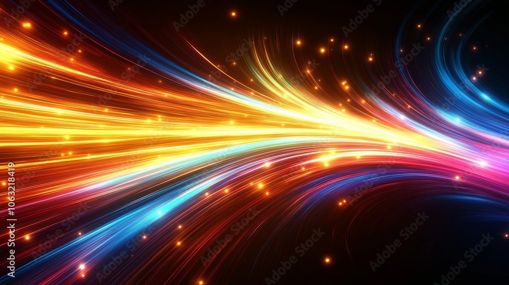Fototapeta premium abstract light wave background