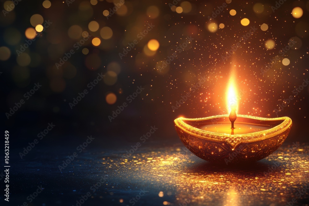 Happy Diwali Celebration Banner with Illuminated Oil Lamps (Diya) Isolated Photo. Happy Diwali Celebration Banner with Illuminated Oil Lamps (Diya) Isolated Photo.