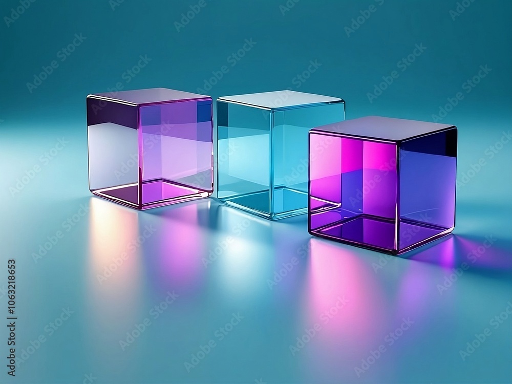 abstract glass cubes background abstract glass cubes background