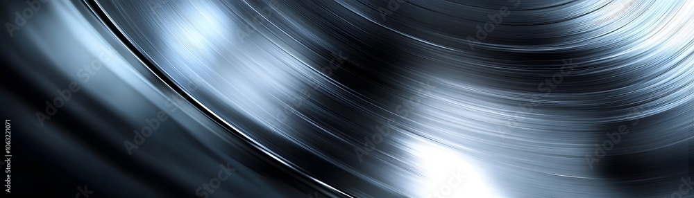 Abstract Metallic Surface with Curved Lines and Subtle Highlights Abstract Metallic Surface with Curved Lines and Subtle Highlights