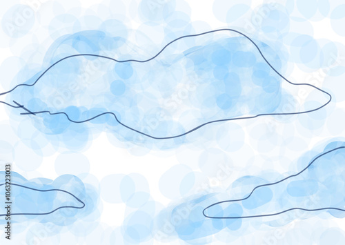 Cartolina Sulle Nubi Sognatore Postcard Dreamer on the clouds