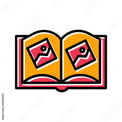 Memory Book Vector Icon