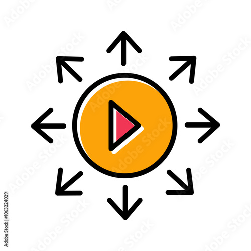 Viral Content Vector Icon