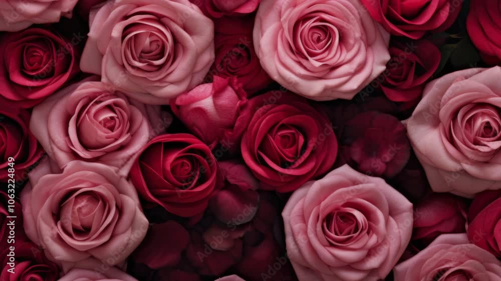 Beautiful pink and red roses blooming patterns. Beautiful pink and red roses blooming patterns.