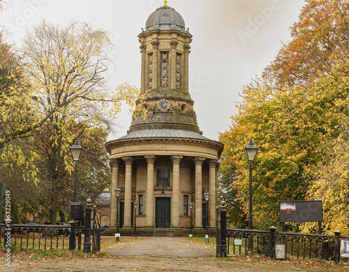 Fotografia Iconic United Reformed Church designed by Lockwood and Mawson in World Heritage