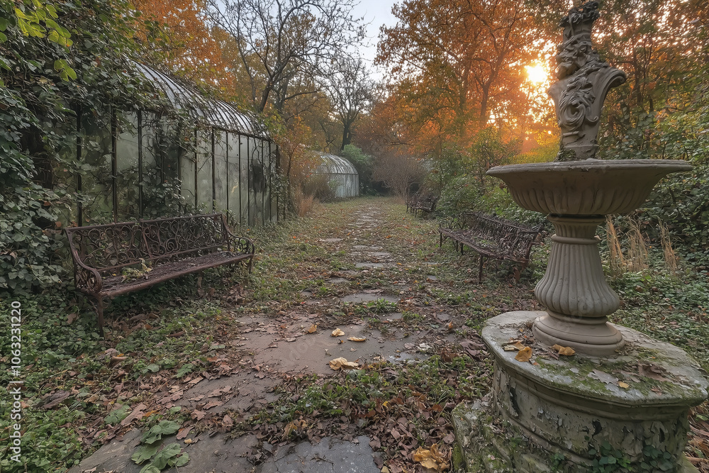 Obraz premium Overgrown Garden of Ghosts