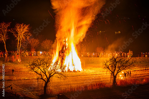 Canvas-taulu Ancient Christmas traditions in Friuli