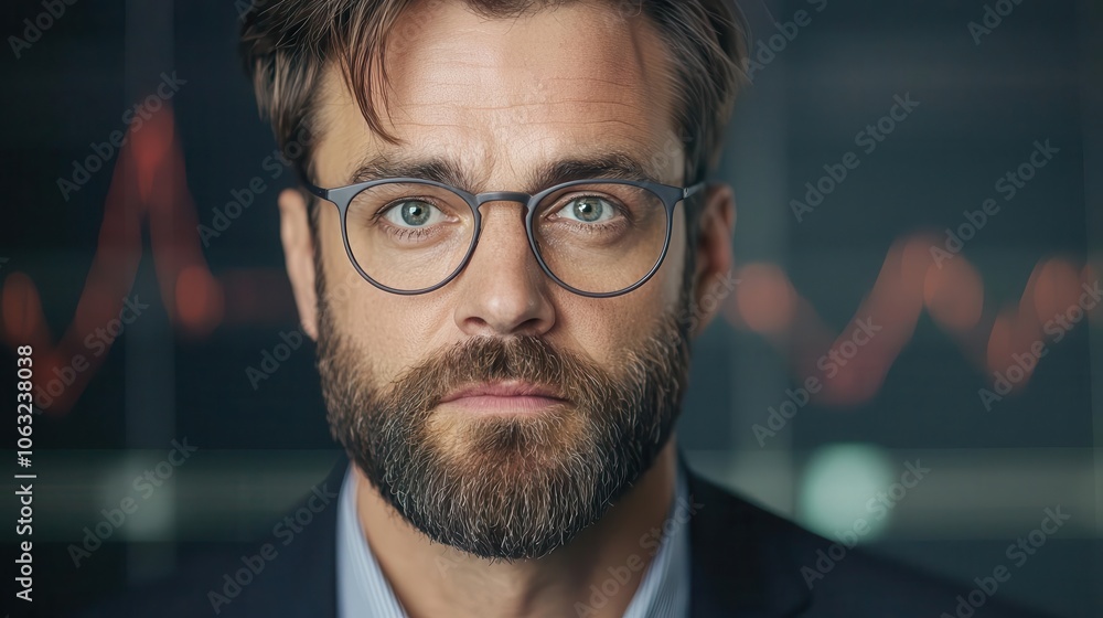 Financial advisor with graph comparing current market price and longterm value Financial advisor with graph comparing current market price and longterm value